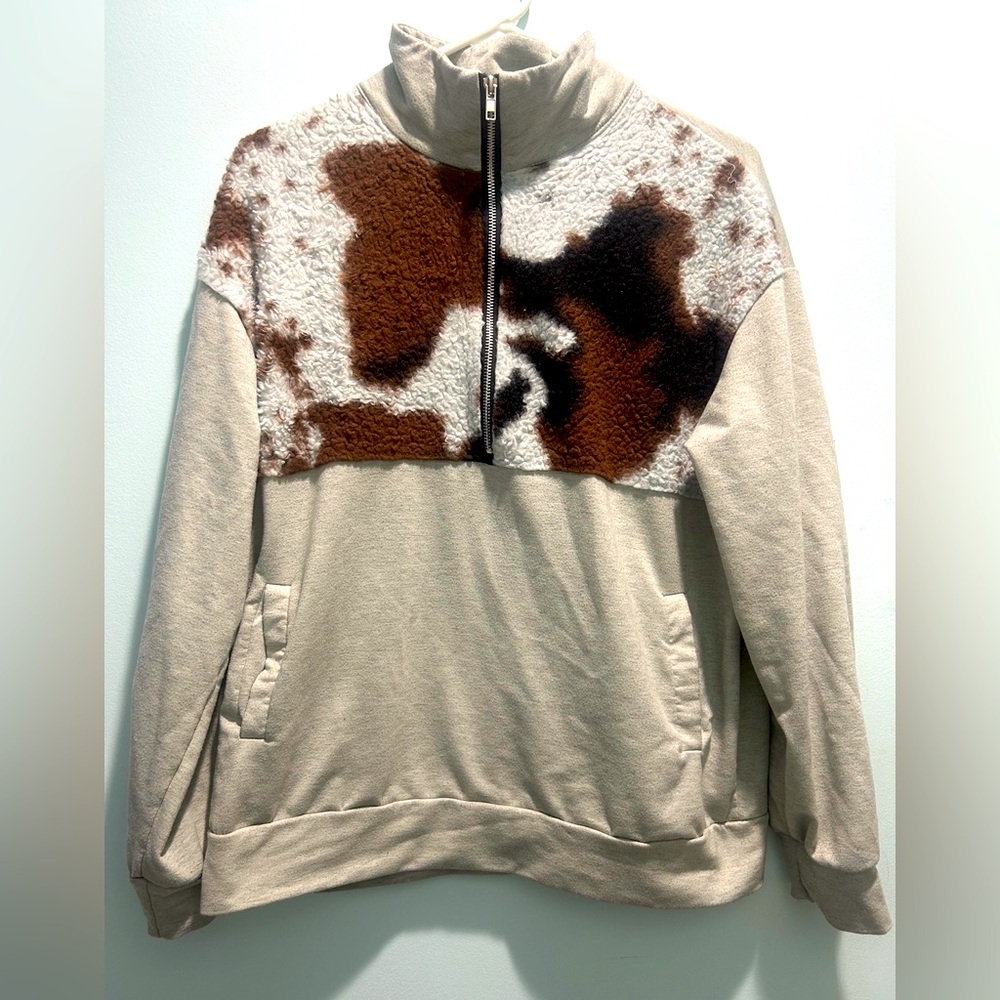 Cow print jacket